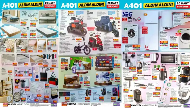 A101 Aktüel Kataloğu 20 Mart Perşembe: Kaçırılmayacak İndirimler Sizi Bekliyor
