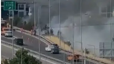 Anadolu Otoyolu’nda Sigara İzmarit Çıkardı, Korku Dolu Anlar Yaşandı